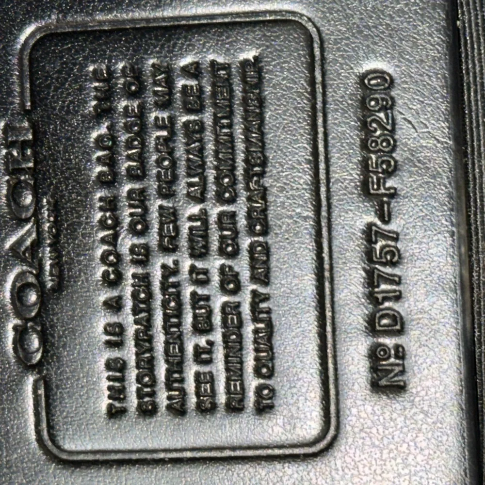 COACH Brown and Black Signature Satchel with Gold Hardware#F58290 - Picture 12 of 12